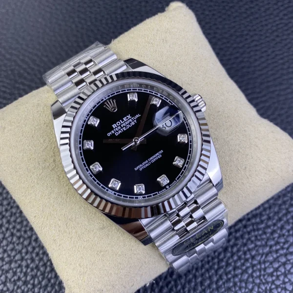 高仿勞力士/Rolex日志系列 C厰 黑盤男士腕錶41MM