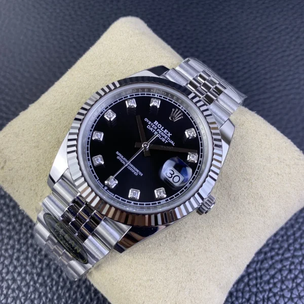 高仿勞力士/Rolex日志系列 C厰 黑盤男士腕錶41MM
