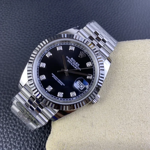 高仿勞力士/Rolex日志系列 C厰 黑盤男士腕錶41MM
