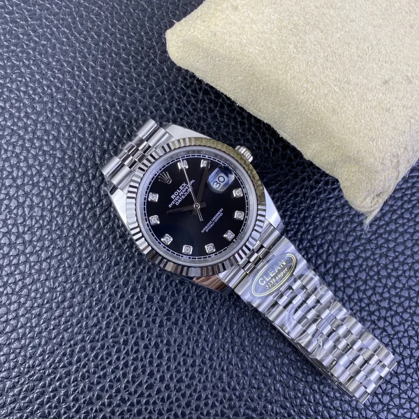 高仿勞力士/Rolex日志系列 C厰 黑盤男士腕錶41MM