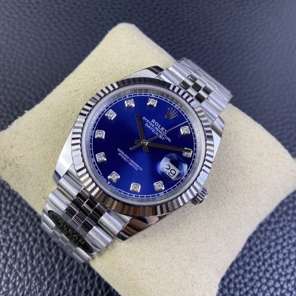 高仿勞力士/Rolex日志系列 C厰 藍盤男士腕錶41MM