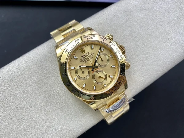 勞力士宇宙計型迪通拿系列m116508-0006黃金鑽刻腕錶