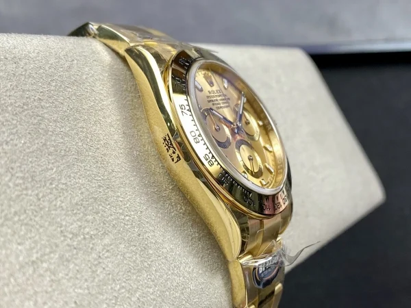 勞力士宇宙計型迪通拿系列m116508-0006黃金鑽刻腕錶