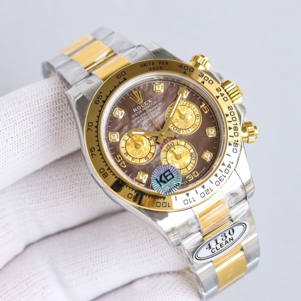 勞力士宇宙計型迪通拿系列m116508-0011黃金鑽刻腕錶