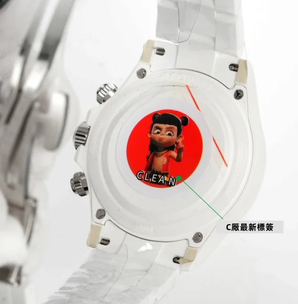 高仿勞力士-迪通拿-40MM 白色男士腕錶