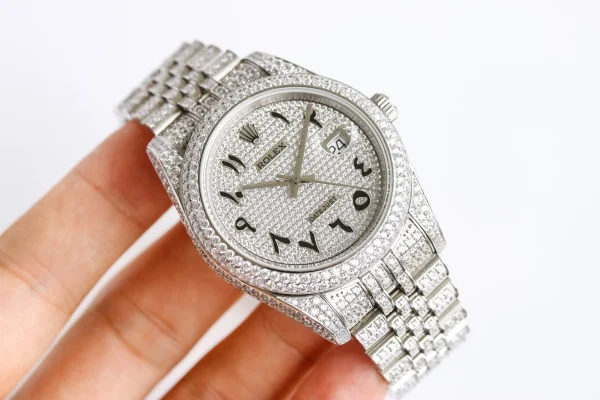 勞力士/Rolex Datejust 116300 白金鑽石阿拉伯數位錶盤 腕錶​