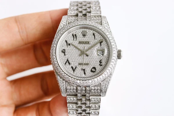 勞力士/Rolex Datejust 116300 白金鑽石阿拉伯數位錶盤 腕錶​