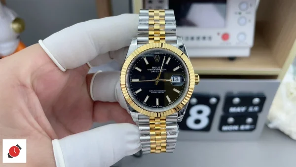 高仿勞力士Rolex-日誌型41 間金黑盤