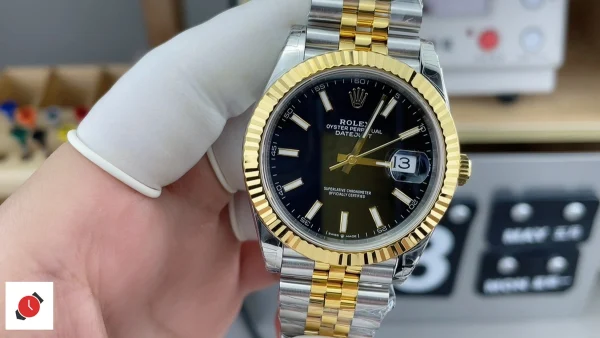 高仿勞力士Rolex-日誌型41 間金黑盤