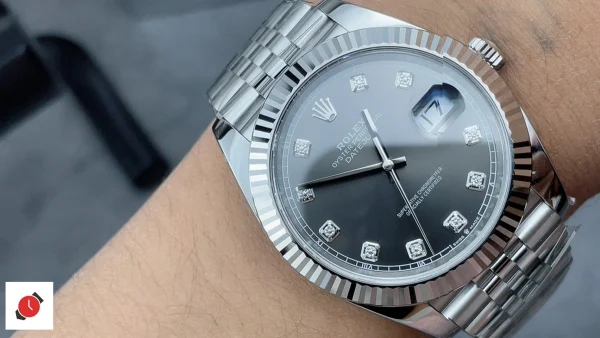 高仿勞力士Rolex-日誌型41 灰色鑽石盤