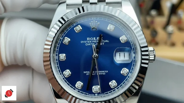 高仿勞力士Rolex-日誌型41 藍色鑽石盤