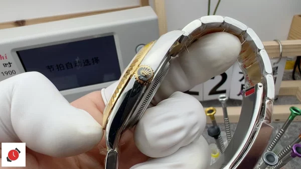 高仿勞力士Rolex-日誌型41 間金香檳金盤
