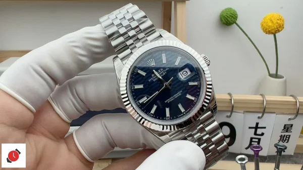 高仿勞力士Rolex-日誌型41 藍格子盤