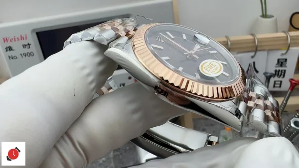 高仿勞力士Rolex-日誌型41 玫瑰金咖啡盤