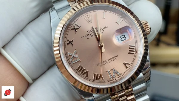 高仿勞力士Rolex-日誌型36 玫瑰金盤