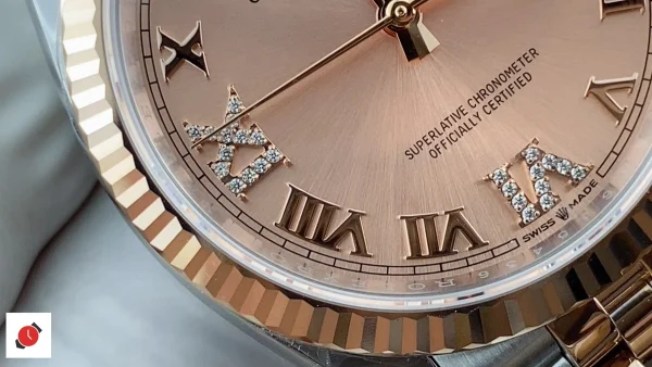 高仿勞力士Rolex-日誌型36 玫瑰金盤