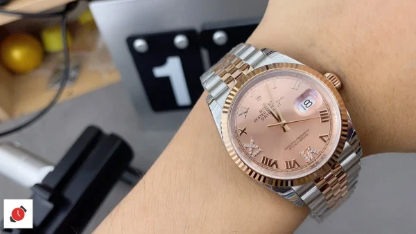 高仿勞力士Rolex-日誌型36 玫瑰金盤