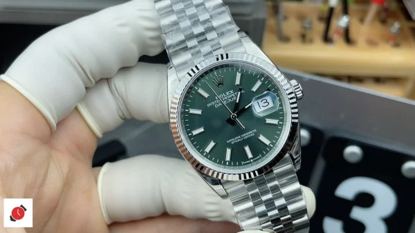 高仿勞力士Rolex-日誌型36 黑針綠盤