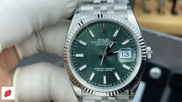 高仿勞力士Rolex-日誌型36 黑針綠盤