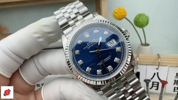 高仿勞力士Rolex-日誌型36 鑽石藍盤