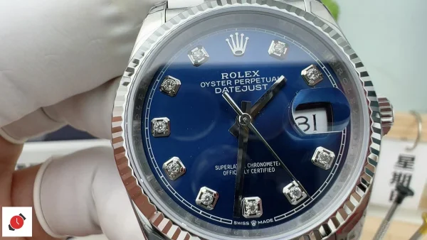 高仿勞力士Rolex-日誌型36 鑽石藍盤
