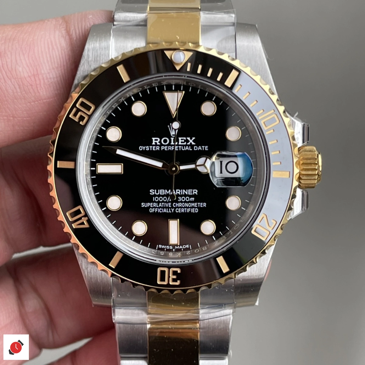 高仿勞力士Rolex-水鬼潛水錶 間金黑水鬼 40MM