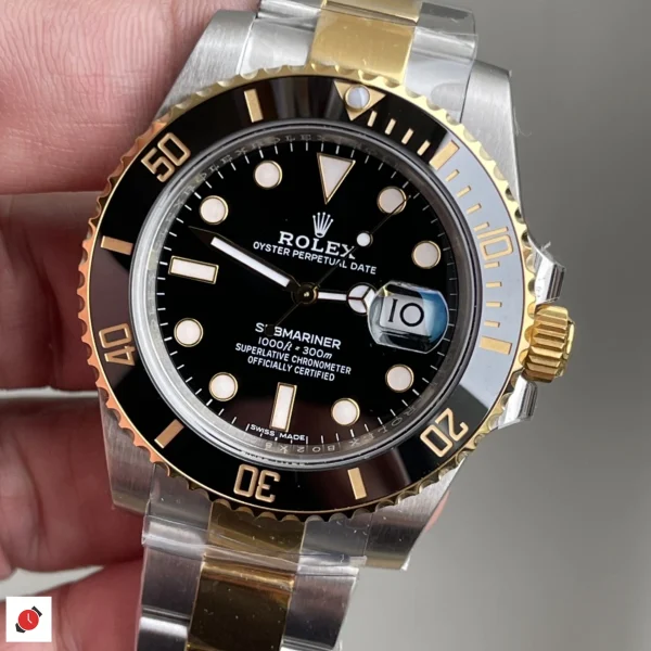 高仿勞力士Rolex-水鬼潛水錶 間金黑水鬼 40MM