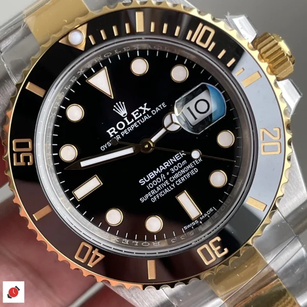 高仿勞力士Rolex-水鬼潛水錶 間金黑水鬼 40MM