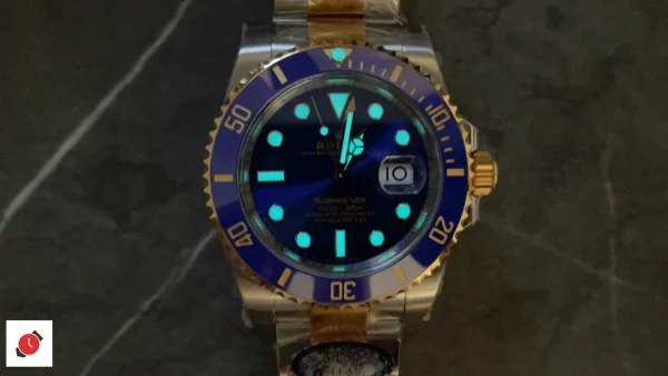 高仿勞力士Rolex-水鬼潛水錶 間金藍水鬼 40MM