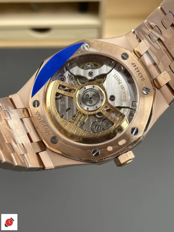 高仿AP-愛彼 皇家橡樹系列 15510 玫瑰金黑盤 41MM