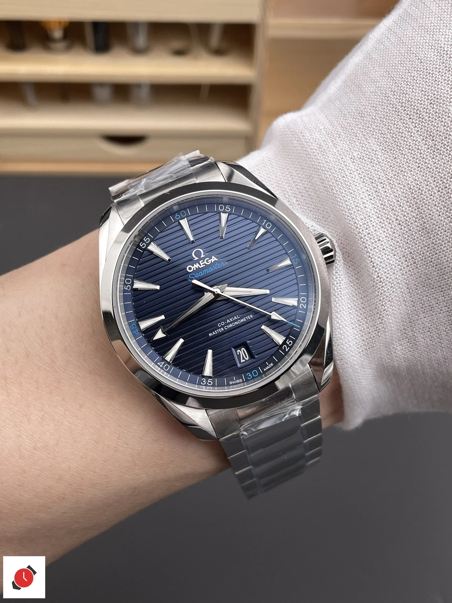 高仿歐米茄Omega-海馬150 AT150 柚木藍盤 41MM