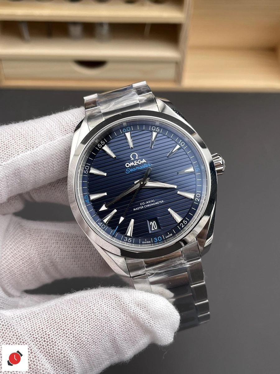 高仿歐米茄Omega-海馬150 AT150 柚木藍盤 41MM
