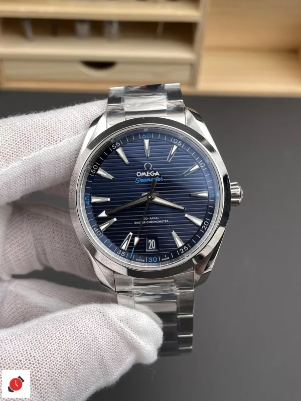 高仿歐米茄Omega-海馬150 AT150 柚木藍盤 41MM