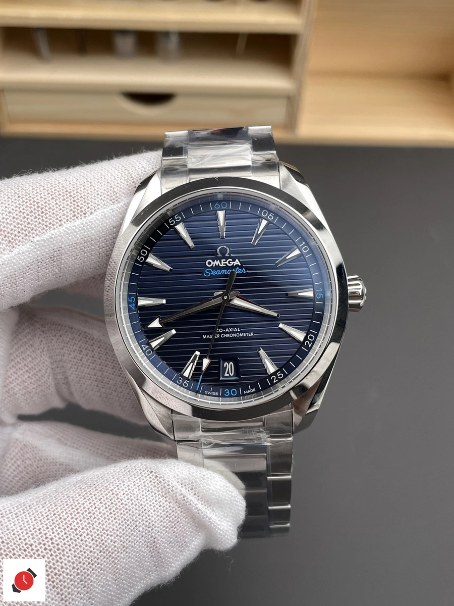 高仿歐米茄Omega-海馬150 AT150 柚木藍盤 41MM