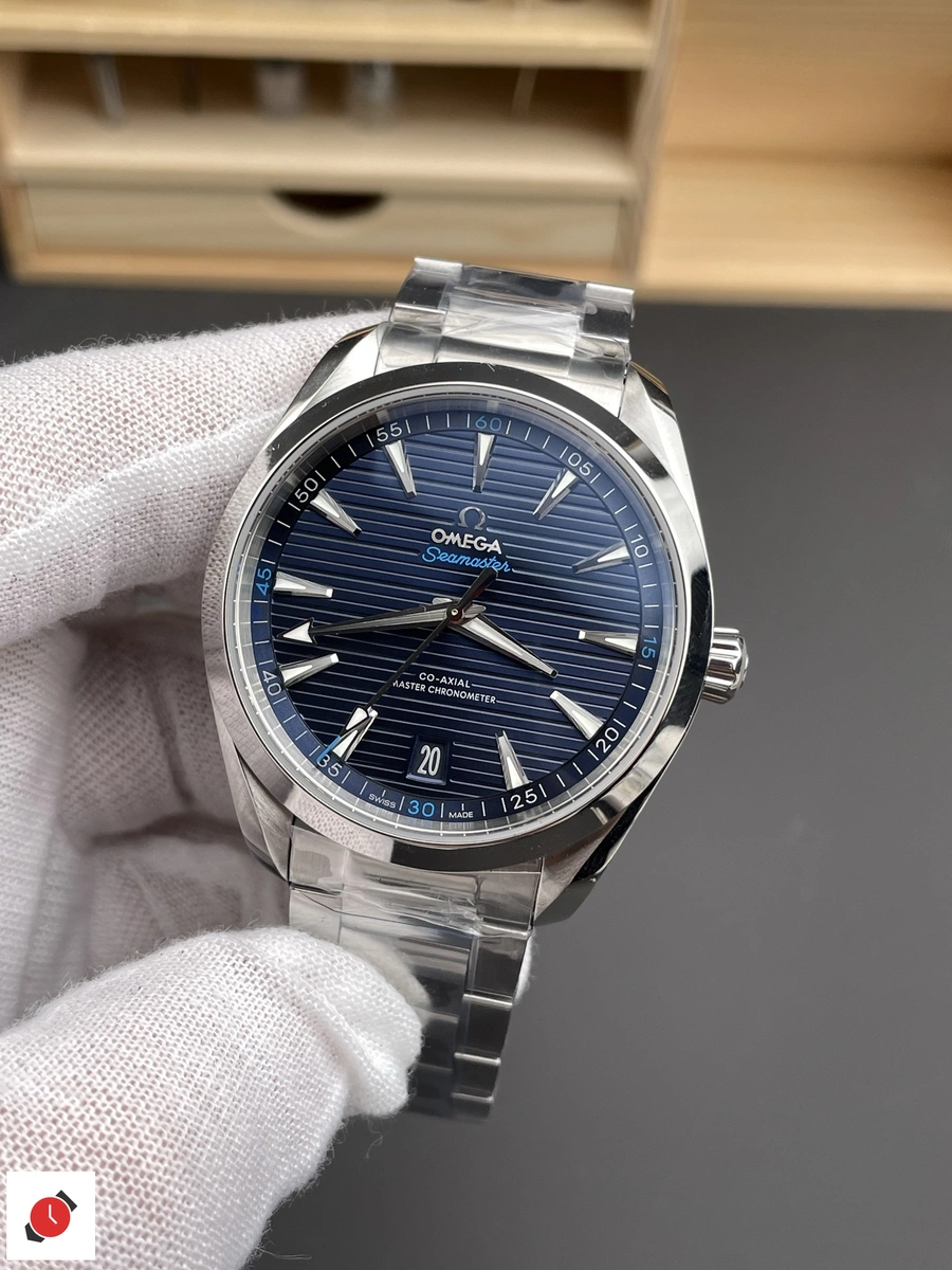 高仿歐米茄Omega-海馬150 AT150 柚木藍盤 41MM