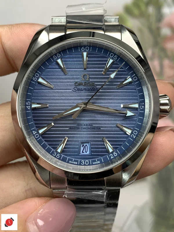 高仿歐米茄Omega-海馬150 AT150 柚木淺藍盤 41MM