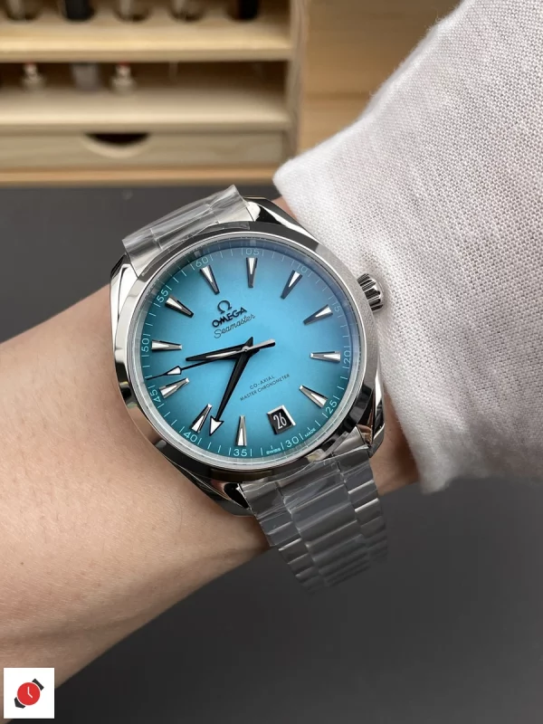 高仿歐米茄Omega-海馬150 AT150 綠松石盤 41MM