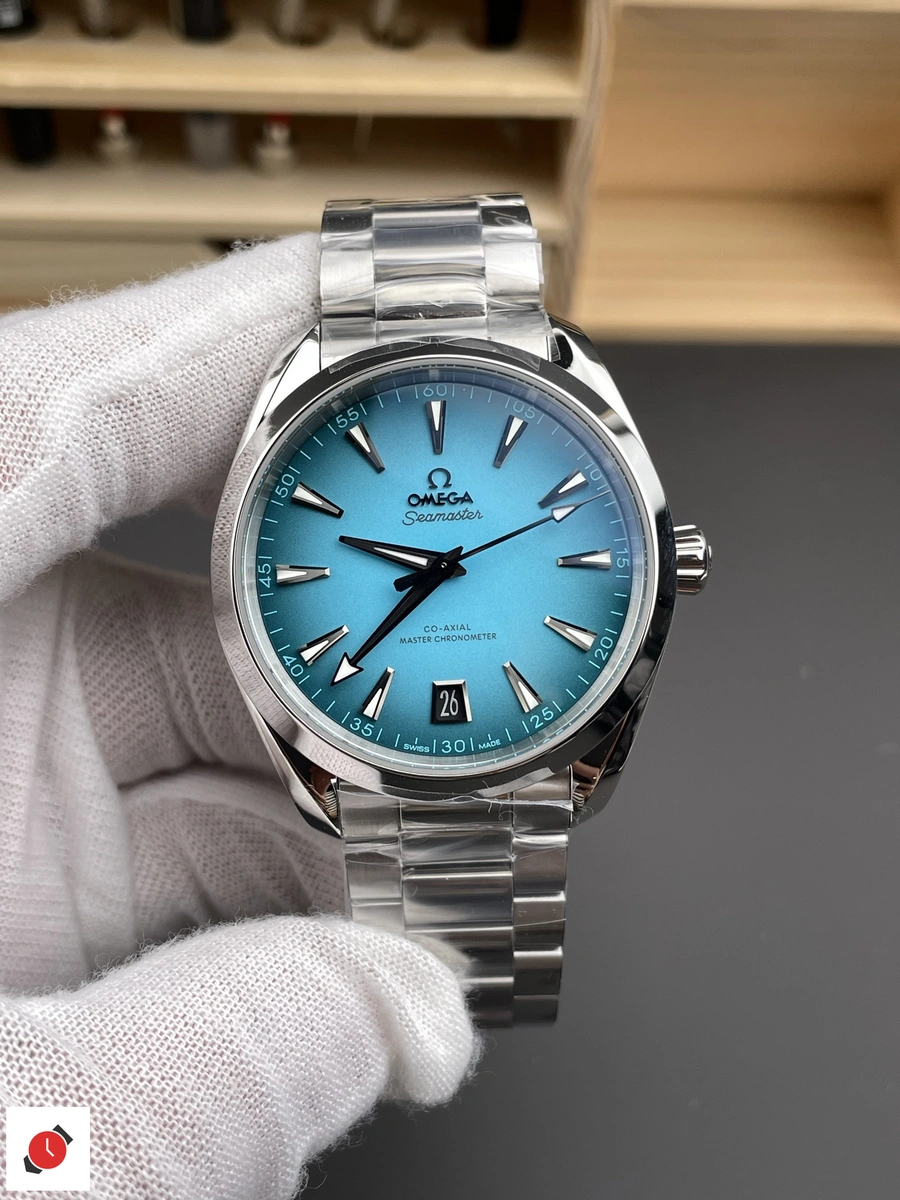 高仿歐米茄Omega-海馬150 AT150 綠松石盤 41MM
