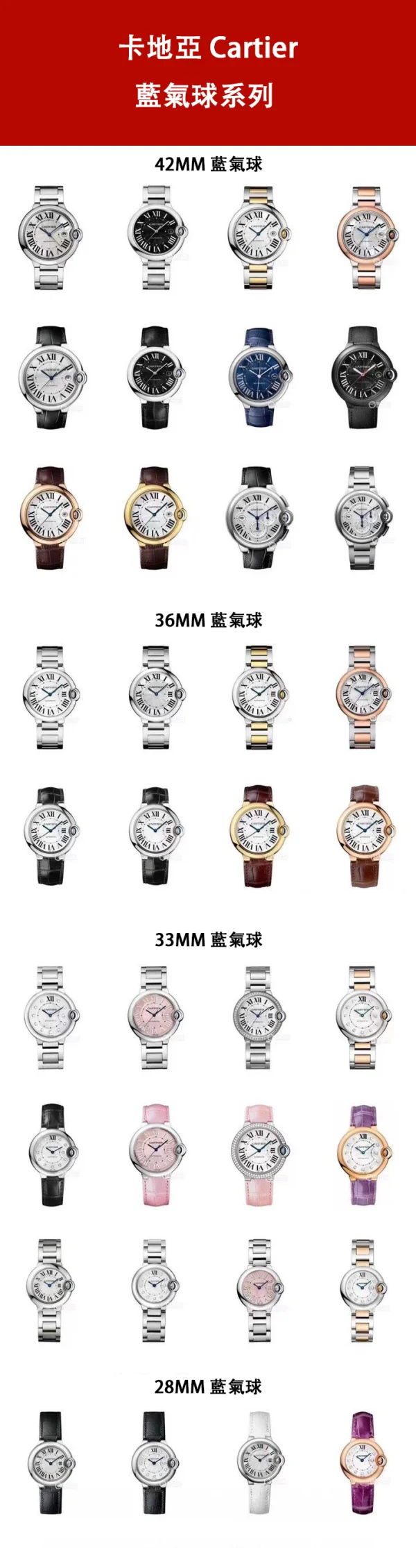 高仿卡地亞 Cartier 藍氣球 所有款式