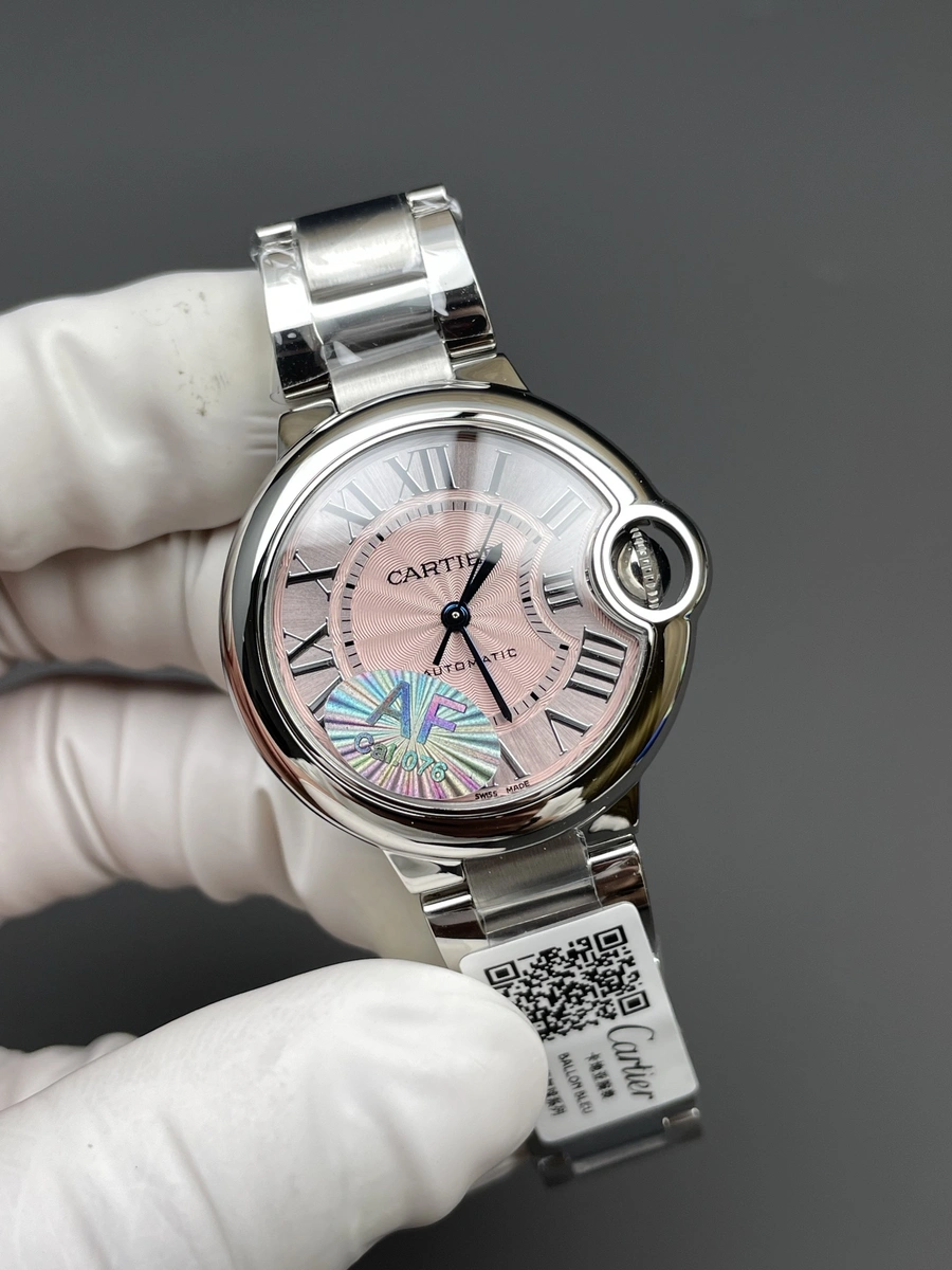 高仿卡地亞 Cartier 藍氣球 粉盤 33MM