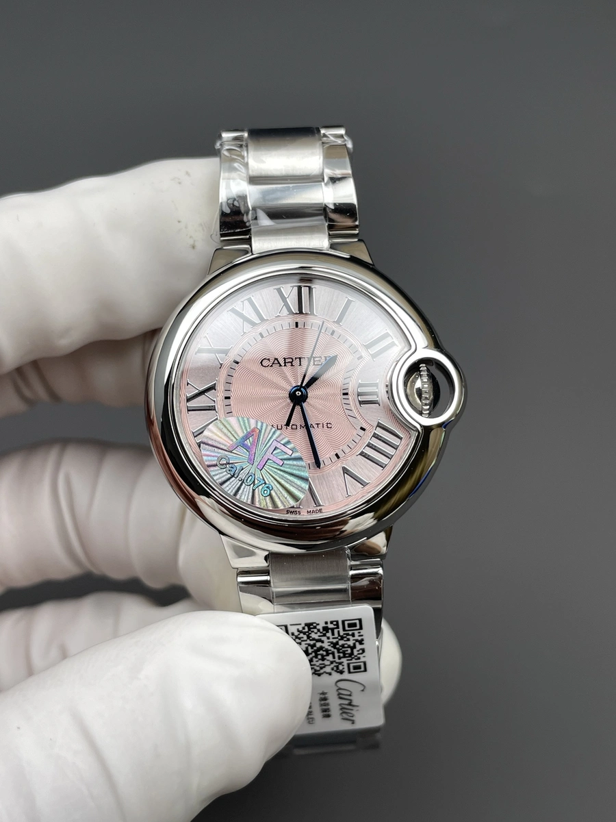 高仿卡地亞 Cartier 藍氣球 粉盤 33MM