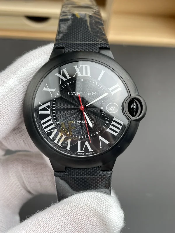 高仿卡地亞 Cartier 藍氣球 黑武士 42MM