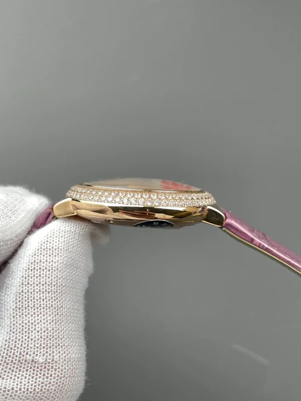 高仿卡地亞 Cartier 藍氣球 玫瑰金雙排鑽 33MM