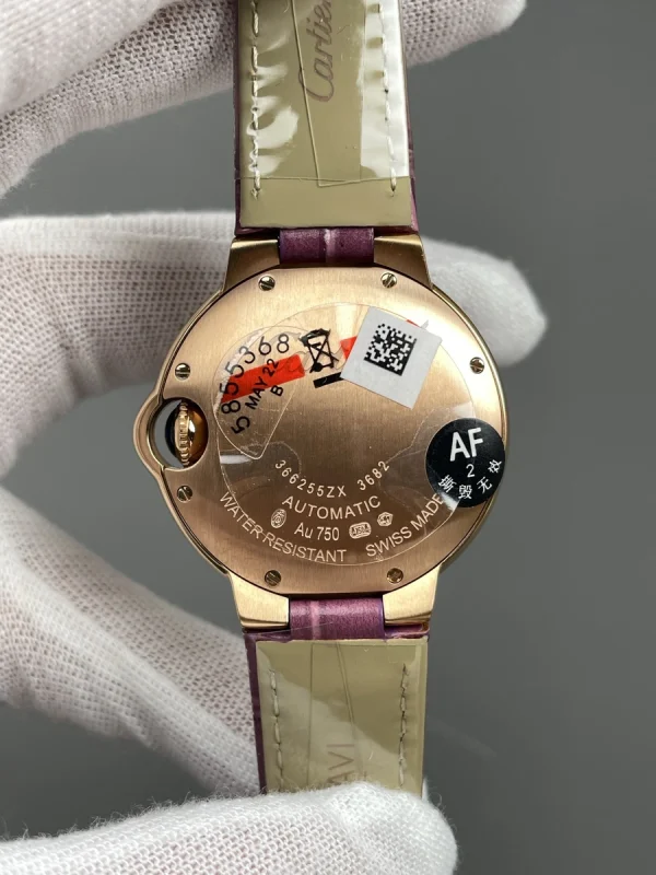 高仿卡地亞 Cartier 藍氣球 玫瑰金雙排鑽 33MM