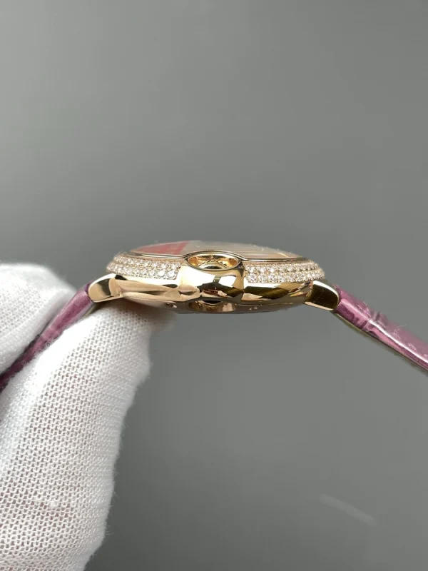 高仿卡地亞 Cartier 藍氣球 玫瑰金雙排鑽 33MM