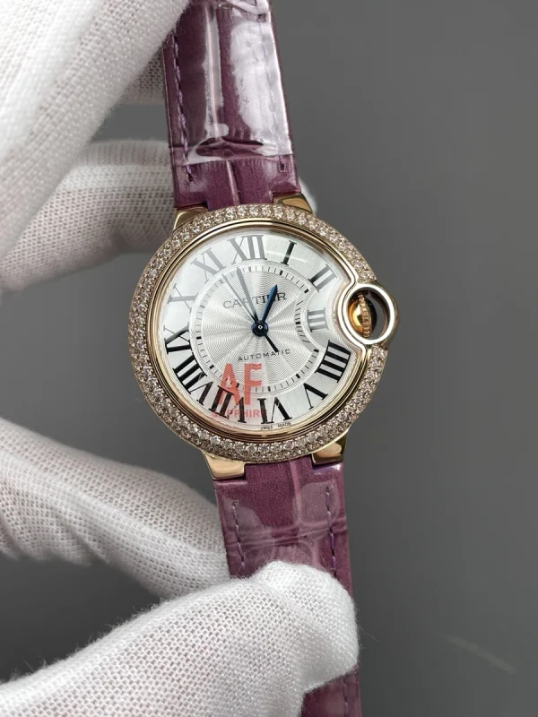 高仿卡地亞 Cartier 藍氣球 玫瑰金雙排鑽 33MM