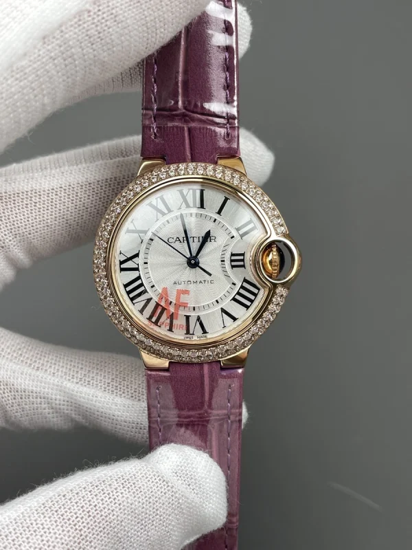 高仿卡地亞 Cartier 藍氣球 玫瑰金雙排鑽 33MM