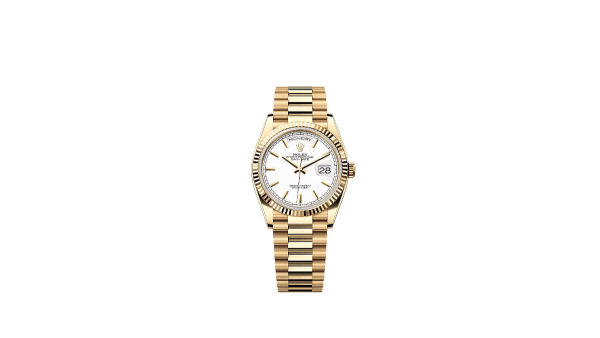 rolex-day-date-0913007 高仿勞力士Rolex-星期日曆型36 間金白盤