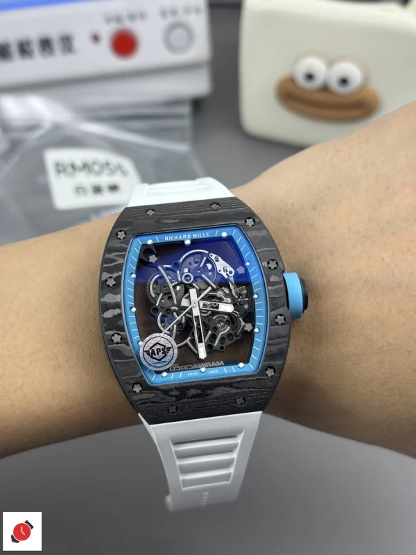 高仿理查德·米勒 Richard Mille RM055 白藍碳