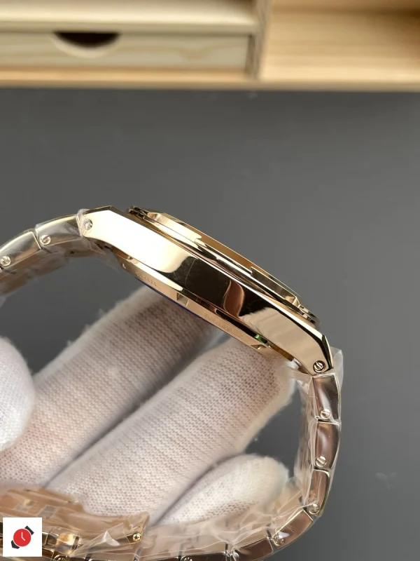 高仿江詩丹頓 縱橫四海系列 Vacheron Constantin 4500V 玫瑰金藍盤